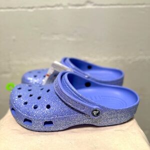 Blue Sparkly Crocs 
Men’s size 11